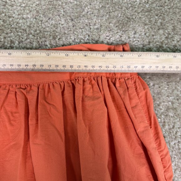 ASOS Women's Red Peasant Skirt Size 12 Crochet Side Zip Mini Boho Summer E586 - Picture 7 of 9